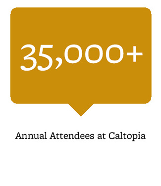 35,000+ annual attendees at Caltopia