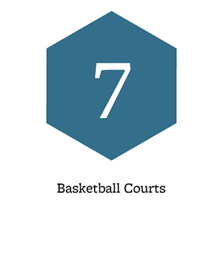 7 basketball courts
