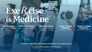 exercise is medicine class schedule